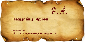 Hagymásy Ágnes névjegykártya